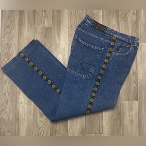 Vintage No Excuses Sz. 11/12  Womens Wide Leg Jean Girl Gear